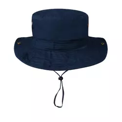 Панама з логотипом синя