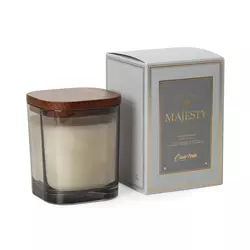 Свічка в склі з дерев'яною кришкою