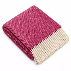 Бавовняний плед Tweed 140 × 200 см під брендування червоний
