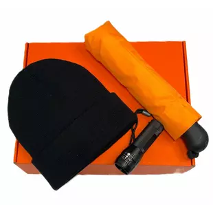 Корпоративний подарунковий набір з парасолькою.