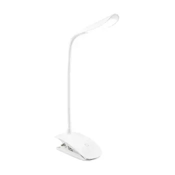 Настольная гибкая LED-лампа с клипсой и встроенным аккумулятором