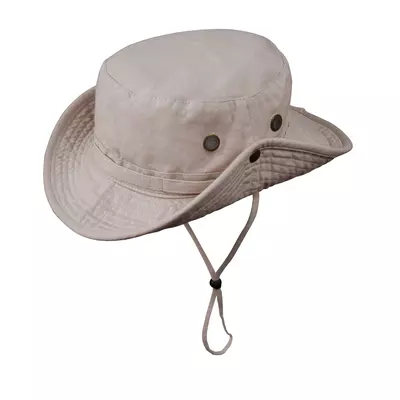 Панама з логотипом беж