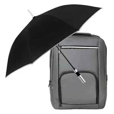 Парасоля та рюкзак із світловідбивачами