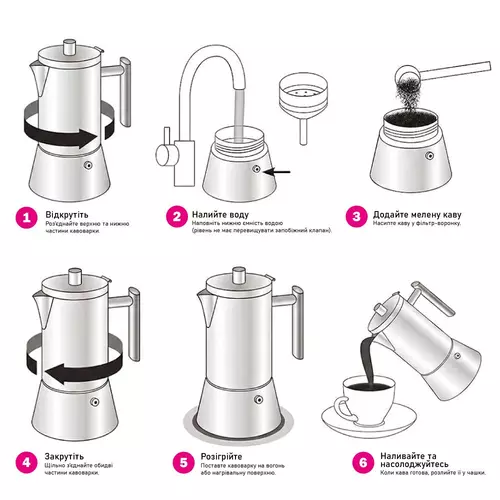 Гейзерна кавоварка Flamberg Premium Napoletano 7