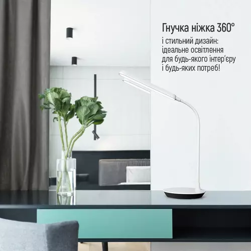 Настільна LED лампа гнучка 360 із вбудованим акумулятором 10