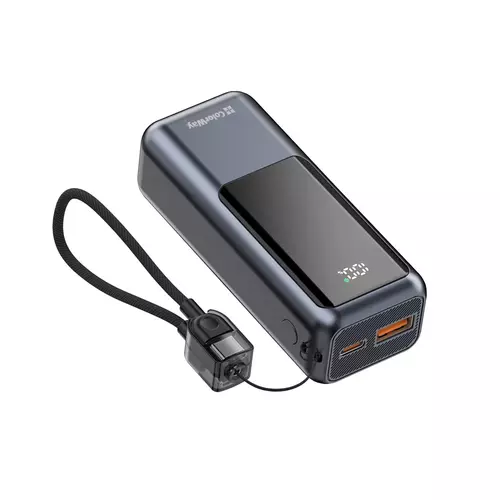 Повербанк 10 000 mAh із LED-дисплеєм та кабелем (USB-C + USB-A) (USB QC4.0 + USB-C PD22.5W) Darlings