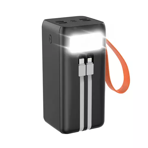 Повербанк ULTRA 50 000 mAh із LED-дисплеєм, вбудованим ліхтариком та кабелем (USB QC4.0 + USB-C PD22.5W) 2