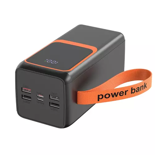 Повербанк ULTRA 50 000 mAh із LED-дисплеєм, вбудованим ліхтариком та кабелем (USB QC4.0 + USB-C PD22.5W) 4